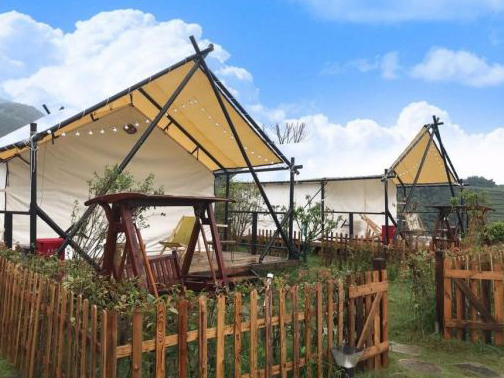 Fabricante de tendas para tenda de safari de lona impermeable con estrutura de tubo de aceiro (6)