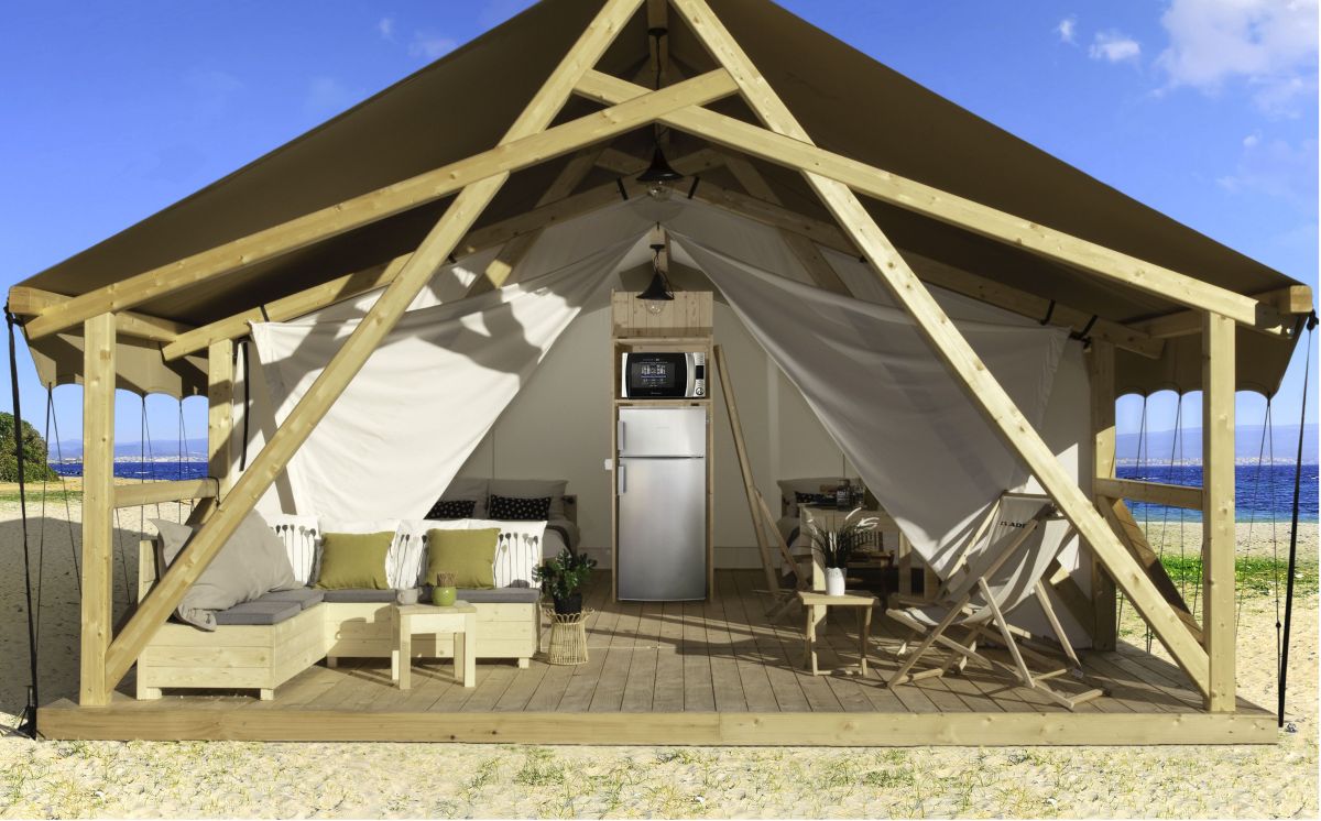 Tipi telt trestang glamping safari telt luksus utendørs fest bryllup telt (2)(1)